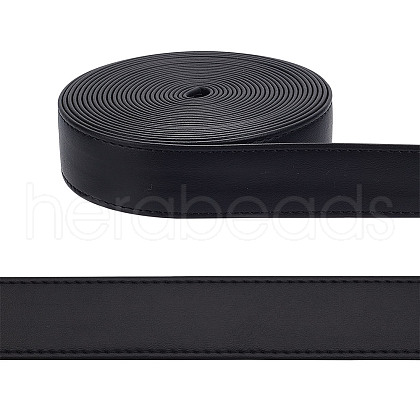 5M Flat PU Imitation Leather Cord SRIB-WH0011-163E-1