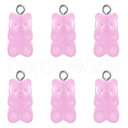 Transparent Resin Pendants HJEW-TAC0007-02H-1