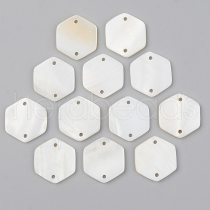 Natural Freshwater Shell Links connectors SHEL-S276-104-1