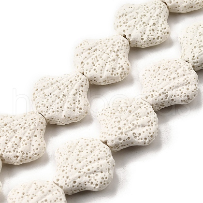 Dyed Natural Lava Rock Beads Strands G-A264-A04-01D-1