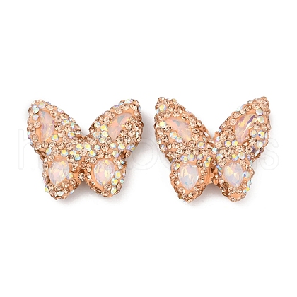 Handmade Polymer Clay Rhinestone Beads CLAY-NH0001-11B-1