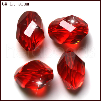 Imitation Austrian Crystal Beads SWAR-F077-13x10mm-06-1