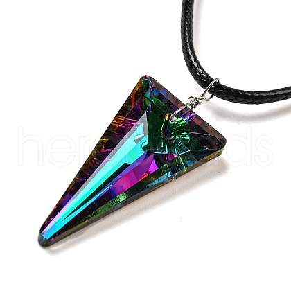Waxed Cord Necklaces NJEW-P310-13P-01-1