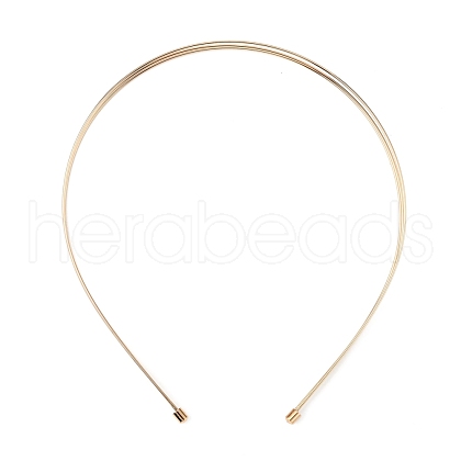 Alloy Double Hair Band Findings AJEW-WH0304-25B-LG-1