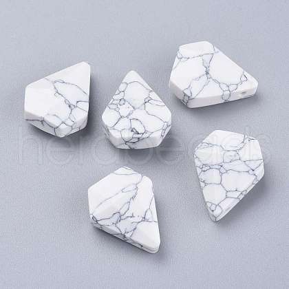 Synthetic Howlite Pendants G-L564-002-B03-1