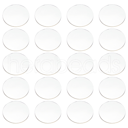 Flat Round Acrylic Chassis Display Pedestals DIY-FG0005-55A-1