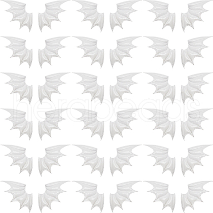 Gorgecraft 40Pcs 2 Style Demon Wing PU Leather Ornament Accessories FIND-GF0005-93B-1