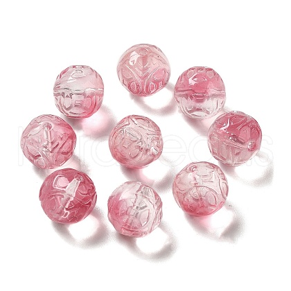 Transparent Glass Beads GLAA-D025-03L-1