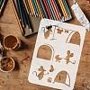 Plastic Drawing Painting Stencils Templates DIY-WH0396-431-3