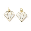 Brass Enamel Charms KK-Q039-05A-G-1