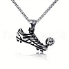 Football Soccer Shoe 667 Stainless Steel Pendant Necklaces for Men FS-WG4A7BD-01-5