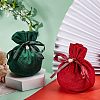  Velvet Jewelry Bags with Drawstring & Plastic Imitation Pearl TP-NB0001-20A-2