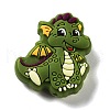 Dinosaur Food Grade Silicone Focal Beads SIL-Z014-06B-1