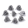 Polymer Clay Rhinestone Stud Earring Findings EJEW-S198-06-1