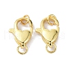 Eco-Friendly Brass Lobster Claw Clasps KK-C221-05G-1