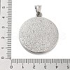 304 Stainless Steel Pendants STAS-S143-07A-3