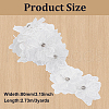 Double Layer Polyester Flower Lace Ribbons DIY-WH0656-60C-2