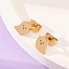 304 Stainless Steel Stud Earrings X-EJEW-P126-22-1