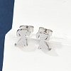 Tarnish Resistant 304 Stainless Steel Puppy Stud Earrings X-EJEW-F227-05P-4
