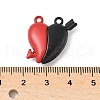 Spray Painted Alloy Magnetic Pendants PALLOY-V006-12-3