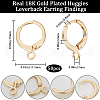 Beebeecraft 50Pcs Brass Leverback Earring Findings KK-BBC0011-33-2