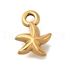 Ion Plating(IP) 304 Stainless Steel Charms STAS-M075-18G-1