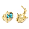 Heart Rack Plating Brass Micro Pave Cubic Zirconia Hoop Earrings EJEW-P277-07C-G-2