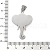 304 Stainless Steel Pendants STAS-M113-04AS-3