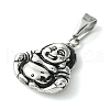 PVD Vacuum Plating 304 Stainless Steel Pendants STAS-L275-19AS-2