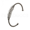 304 Stainless Steel Open Cuff Bangles BJEW-M113-03P-4