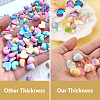 Craftdady 60Pcs 15 Style Transparent and Opaque Resin Cabochons CRES-CD0001-06-14