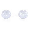 Resin Imitation Pearl Bead Caps RESI-N036-02A-06-3