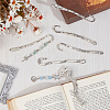 SUNNYCLUE 10Pcs 5 Styles Tibetan Style Alloy Bookmark Findings with Holes FIND-SC0008-98-4