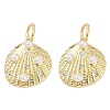 Brass Micro Pave Cubic Zirconia Pendants KK-U058-15G-1