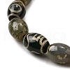 Tibetan Style dZi Beads Strands G-S389-A14-4