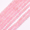 Natural Rose Quartz Beads Strands G-F509-28-2mm-A-1