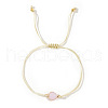 Elegant Golden Edge Glass Link Bracelets for Girlfriend and Family KK2420-5-1