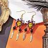Iron Dangle Stud Earring EJEW-MZ00189-04-2