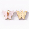 Alloy Acrylic Pendants X-ENAM-R136-01C-1