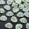 Transparent Baking Painted Imitation Jade Glass Pendants DGLA-Q025-001D-2