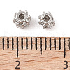 Brass Micro Pave Clear Cubic Zirconia Spacer Beads KK-N256-12P-3
