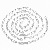 Tarnish Resistant 304 Stainless Steel Textured Paperclip Chains CHS-S006-JN954-1-2