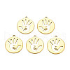 Ion Plating(IP) 201 Stainless Steel Pendants STAS-T063-183G-1