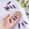 Olycraft 12Pcs Faceted Natural Amethyst Healing Stones G-OC0005-25-3