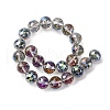 Transparent Electroplate Glass Beads Strands EGLA-N002-34G-F05-4