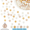   150Pcs 6 Colors Baking Painted Pearlized Glass Pearl Round Beads HY-PH0001-08-2
