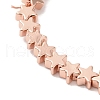 Electroplated Synthetic Non-magnetic Hematite Beads Strands G-I364-A01-RG-3