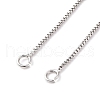 0.9MM Brass Box Chain Necklaces Making NJEW-D302-74P-2