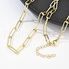 Unisex Brass Cable Chains Necklaces CHC-D025-02G-3