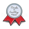 Word Made A Healthy Meal Dopamine Color Series Medal Enamel Pin JEWB-D018-01E-EB-1